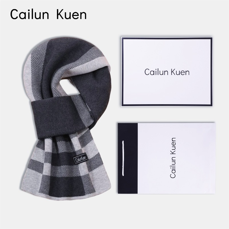 Muffler Men Wool - Novo masculino versátil mistura de lã
