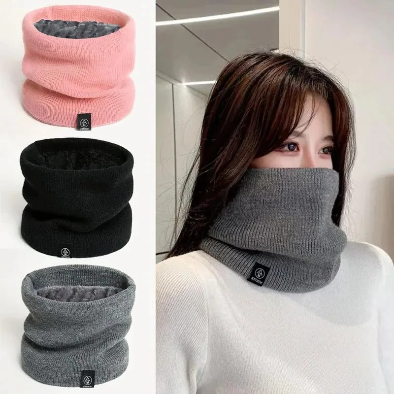 Muffler Men Wool - Cachecol de malha feminino, lenço de