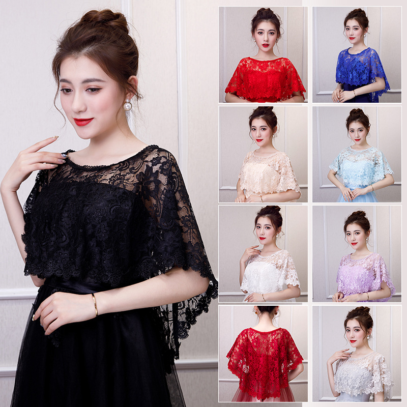 Stole Wedding Shawl - Jaqueta de casamento de renda para
