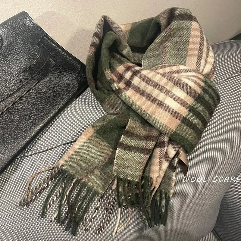 Muffler Men Wool - Alta qualidade 100% cachecol de lã