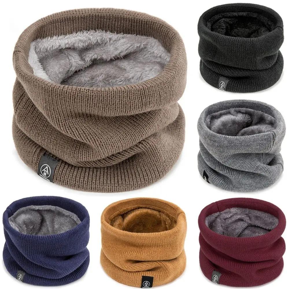 Muffler Men Wool - Moda feminina cachecol de malha sólido