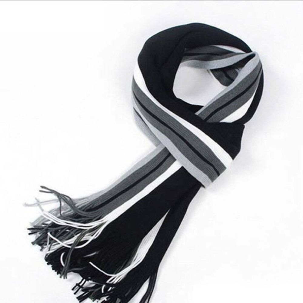 Cachecol listrado masculino de - Muffler Men Wool avaliação e preço
