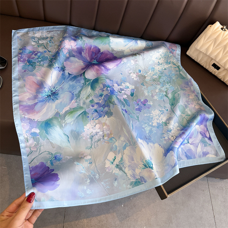 2026 nova impressão floral len - Ascot Neck Scarf avaliação e preço