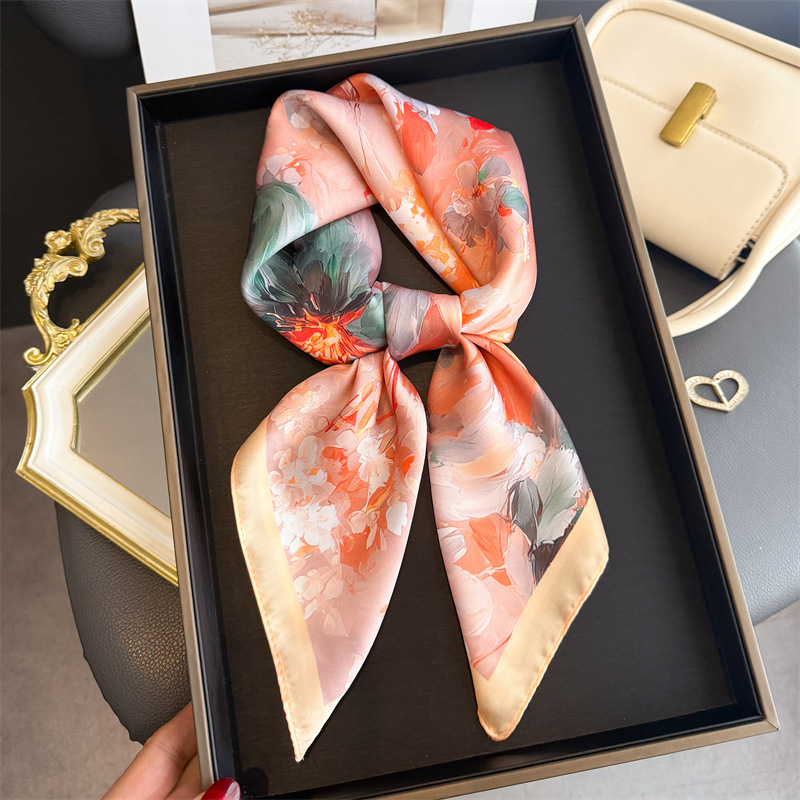 2026 nova impressão floral len - Ascot Neck Scarf avaliação e preço
