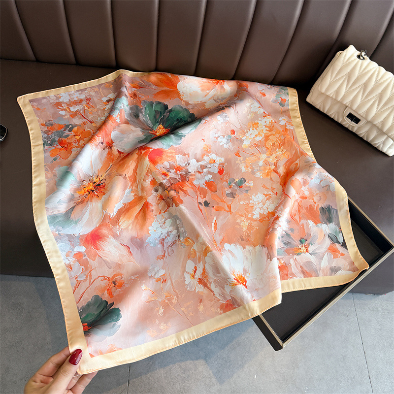 2026 nova impressão floral len - Ascot Neck Scarf avaliação e preço