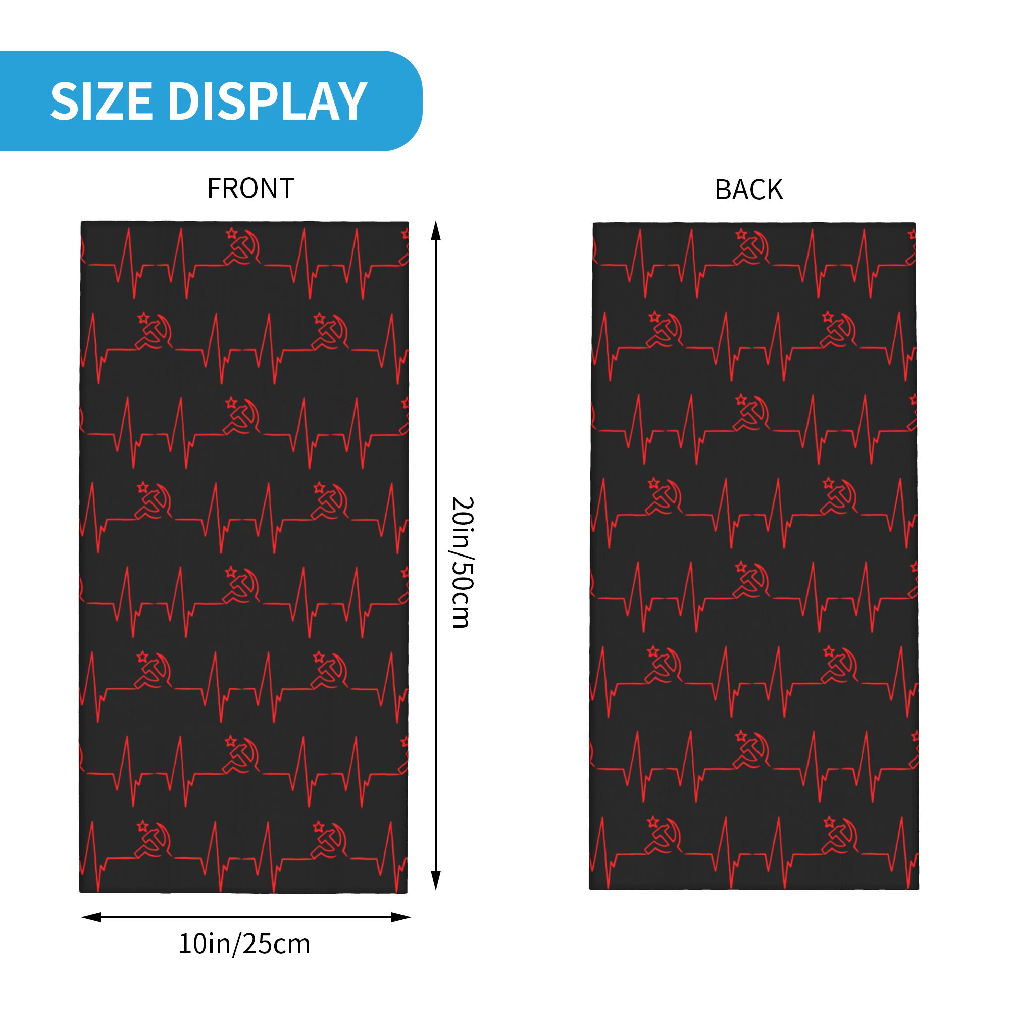 Personalizado batimento cardía - Neck Warmer Tube avaliação e preço
