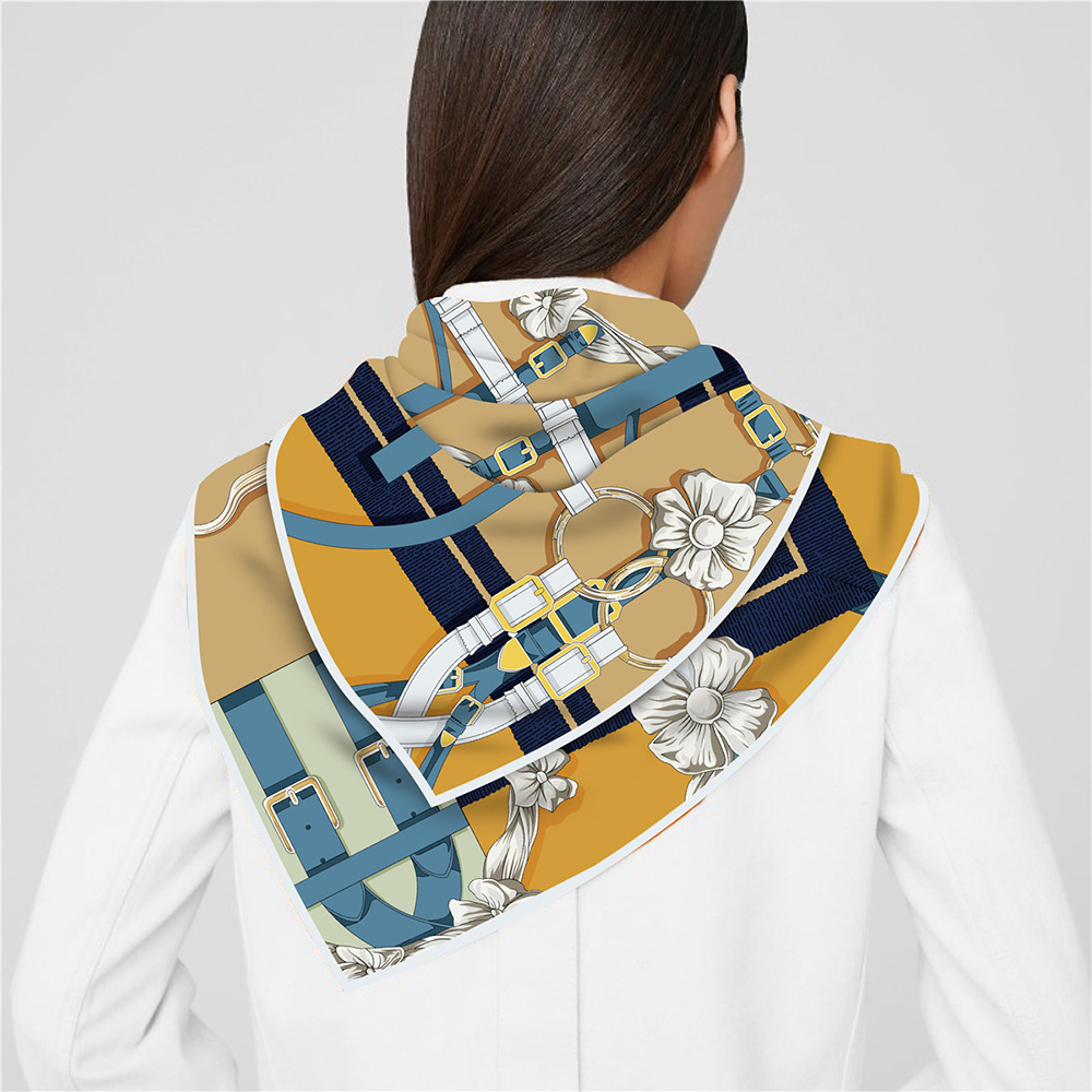 90cm novo design cinto sarja l - Scarf Silk Square avaliação e preço