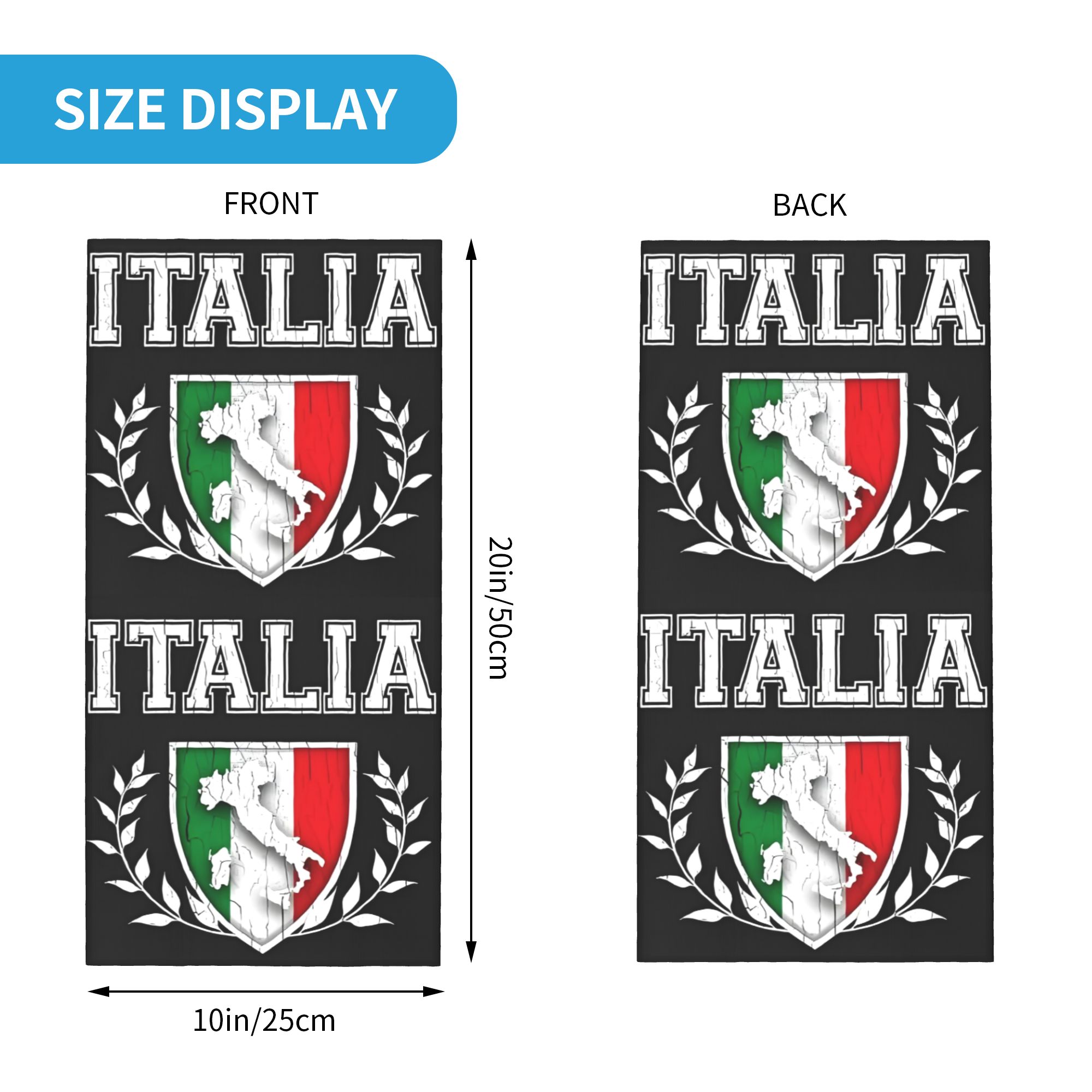 Personalizado bandeira da itál - Neck Warmer Tube avaliação e preço