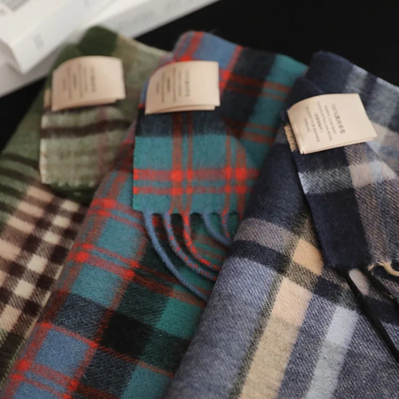 Alta qualidade 100% cachecol d - Muffler Men Wool avaliação e preço