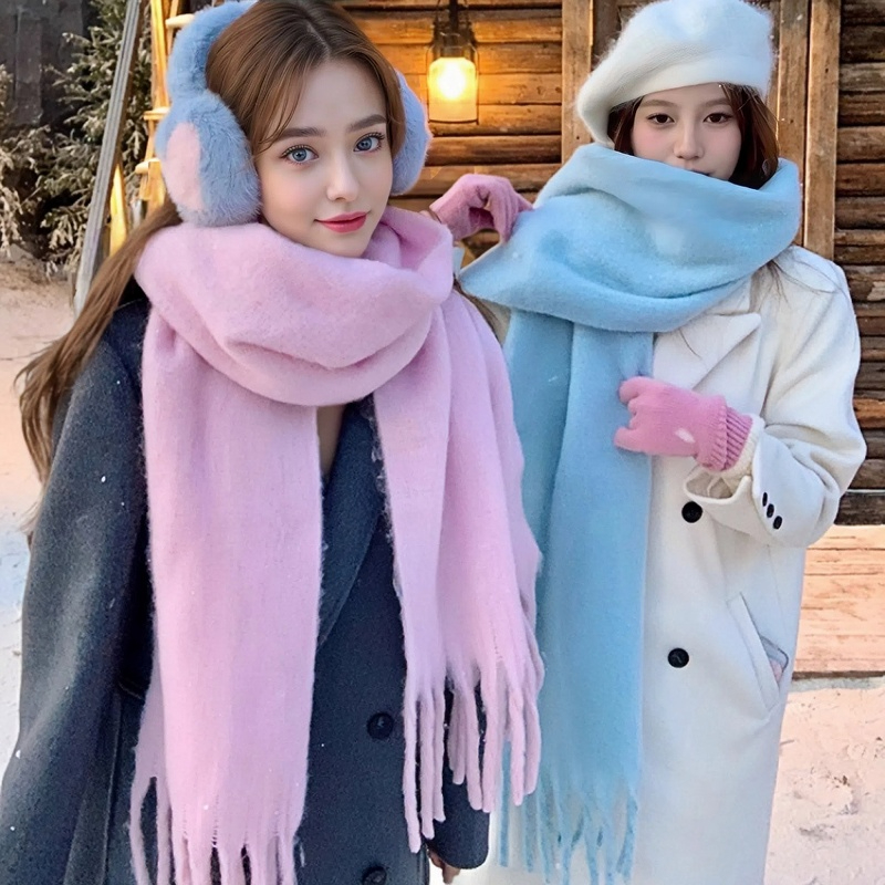Lenço de inverno para mulheres - Woven Scarf Blanket avaliação e preço