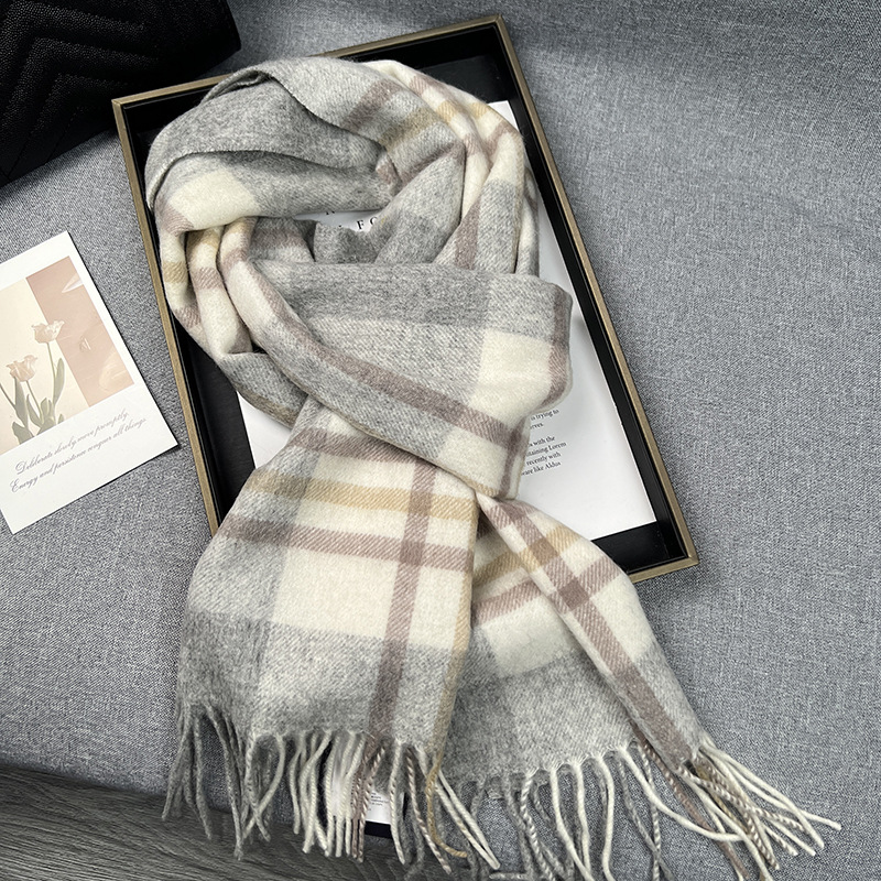 Alta qualidade 100% cachecol d - Muffler Men Wool avaliação e preço