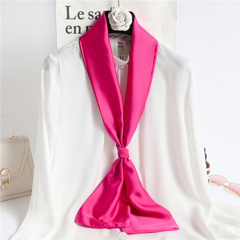 Lenço de Seda Longo Vermelho L - Ascot Neck Scarf avaliação e preço